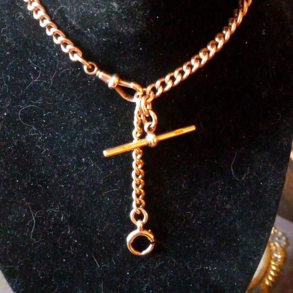 COPY - Victorian watch fog with 9 carot solid gold chain - Picture 2 of 5